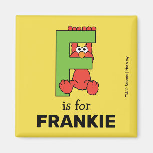 Elmo Alphabet F GRÖNT Magnet