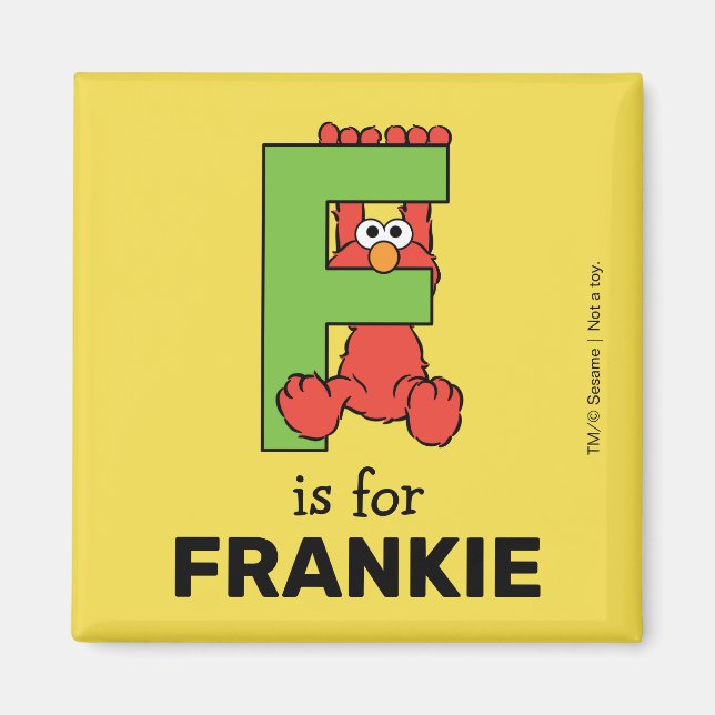 Elmo Alphabet | F GRÖNT Magnet (Framsidan)