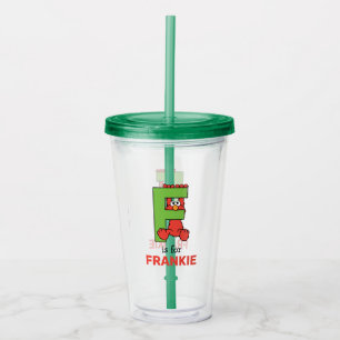 Elmo Alphabet F Grönt Take Away Mugg