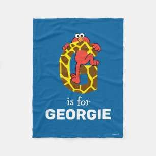 Elmo Alphabet   G Giraffe Fleecefilt