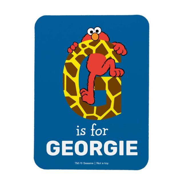 Elmo Alphabet | G Giraffe Magnet (Vertikal)