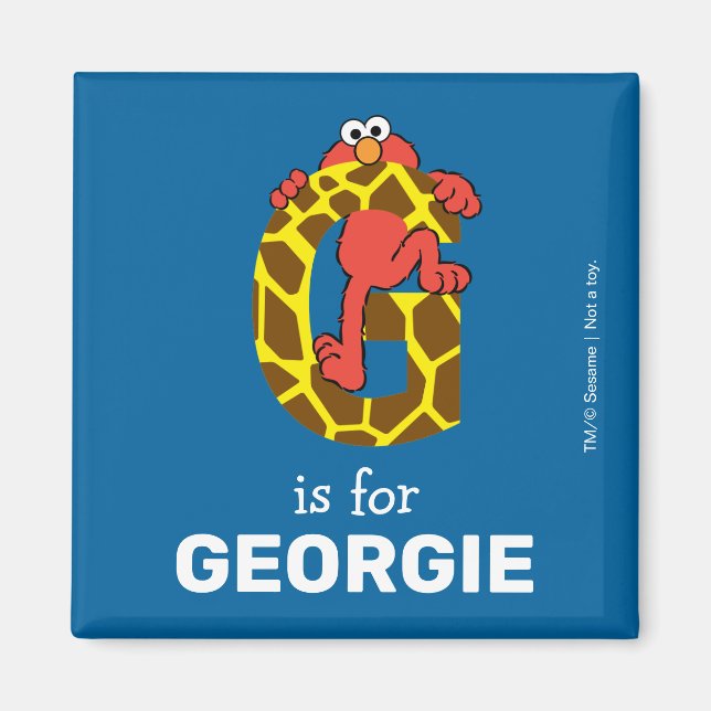 Elmo Alphabet | G Giraffe Magnet (Framsidan)