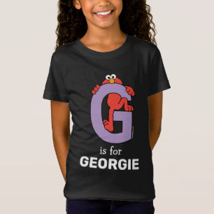 Elmo Alphabet   G Lila T Shirt