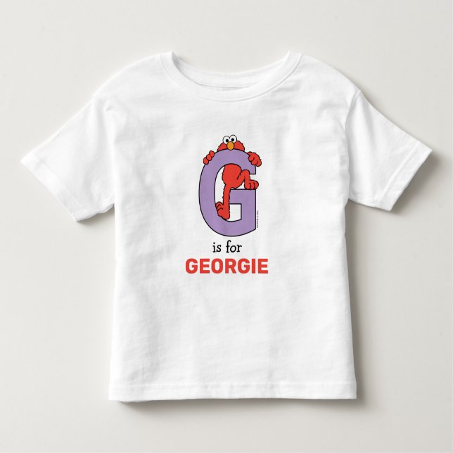 Elmo Alphabet | G LILA T Shirt (Framsida)