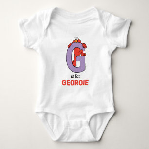 Elmo Alphabet G Lila T Shirt