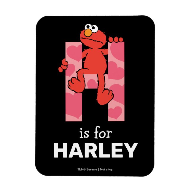 Elmo Alphabet | H Hjärter Magnet (Vertikal)