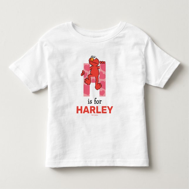 Elmo Alphabet | H Hjärter T Shirt (Framsida)