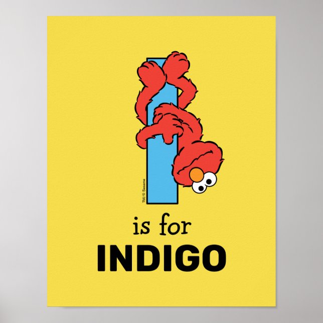 Elmo Alphabet | I Blue Poster (Framsidan)