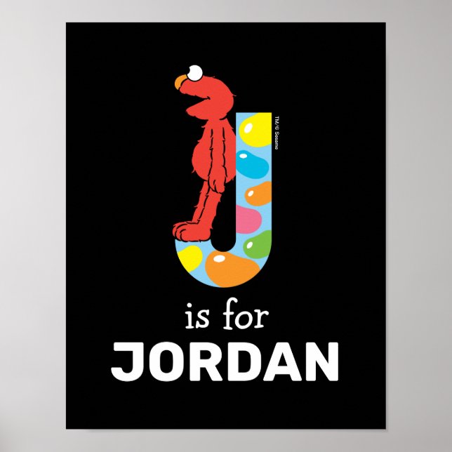 Elmo Alphabet | J Jelly Bean Poster (Framsidan)