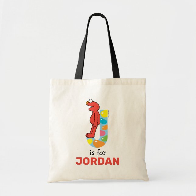 Elmo Alphabet | J Jelly Bean Tygkasse (Framsidan)