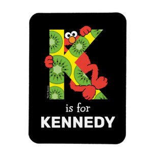 Elmo Alphabet K Kiwi Magnet
