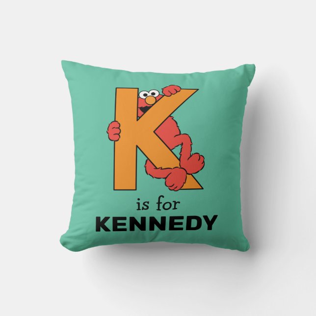 Elmo Alphabet | K ORANGE Kudde (Framsida)