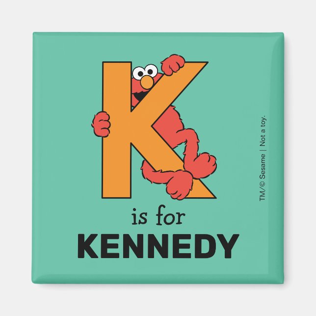 Elmo Alphabet | K ORANGE Magnet (Framsidan)