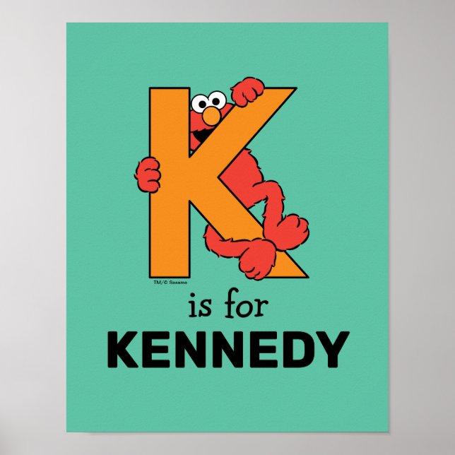 Elmo Alphabet | K ORANGE Poster (Framsidan)