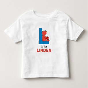 Elmo Alphabet   L Blue T Shirt