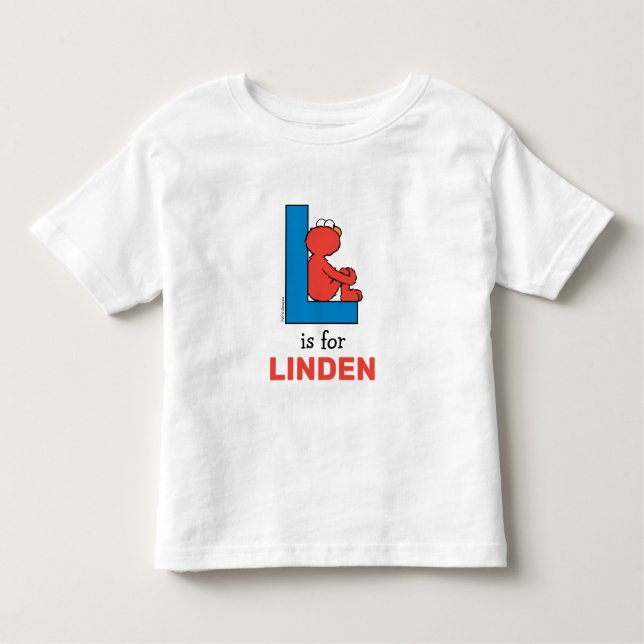 Elmo Alphabet | L Blue T Shirt (Framsida)