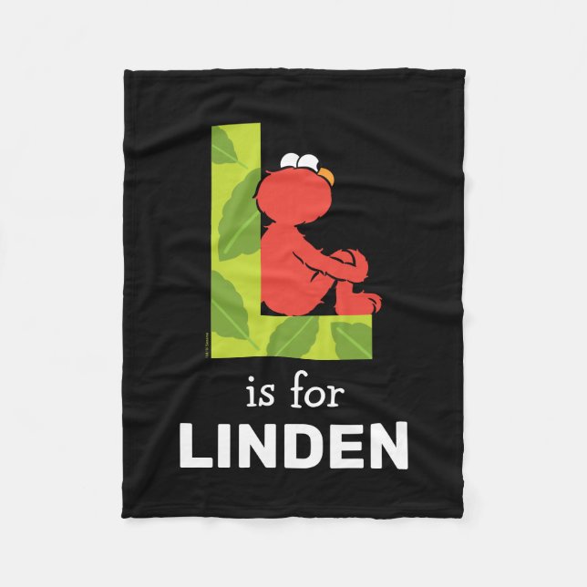 Elmo Alphabet | L LÖV Fleecefilt (Framsidan)