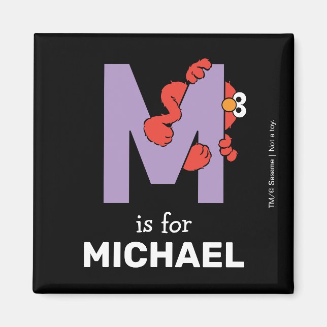 Elmo Alphabet | M LILA Magnet (Framsidan)