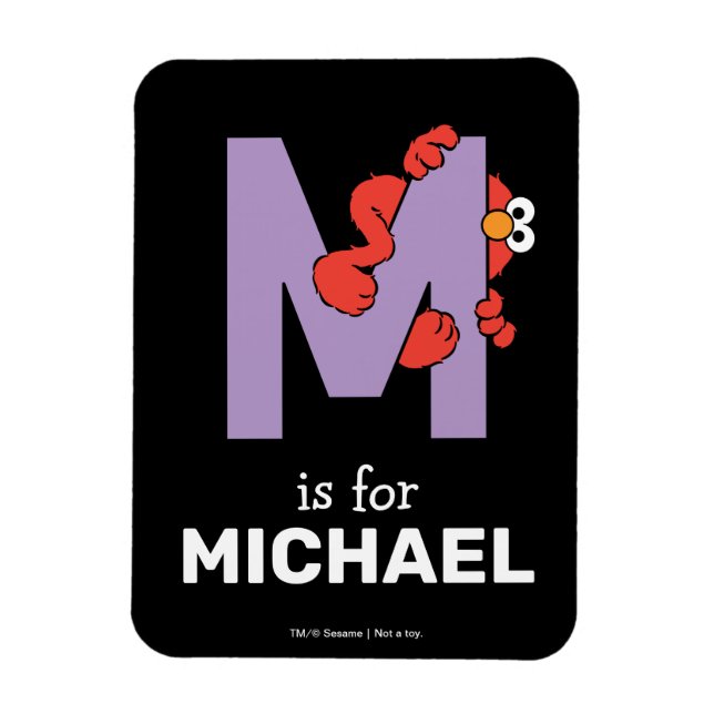 Elmo Alphabet | M LILA Magnet (Vertikal)