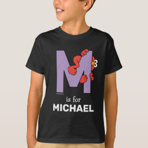 Elmo Alphabet M LILA T Shirt