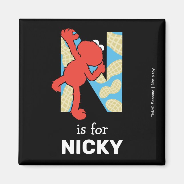 Elmo Alphabet | N NÖT Magnet (Framsidan)