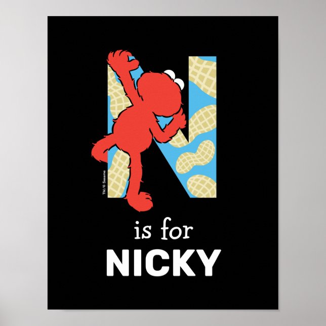 Elmo Alphabet | N NÖT Poster (Framsidan)