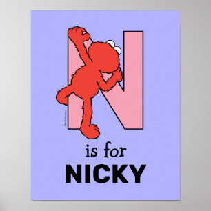Elmo Alphabet   N ROSA Poster