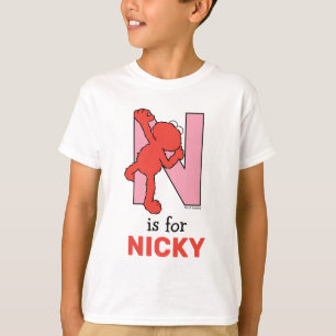 Elmo Alphabet N ROSA T Shirt