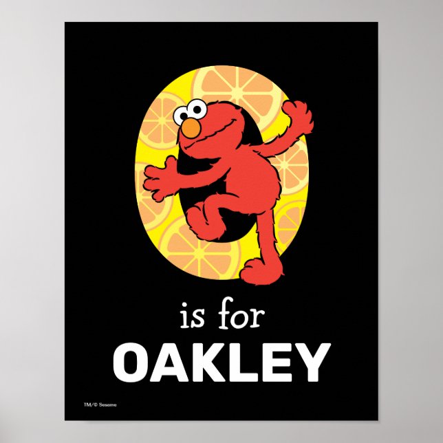 Elmo Alphabet | O ORANGE Poster (Framsidan)