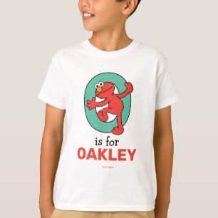 Elmo Alphabet O Teal T Shirt