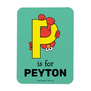 Elmo Alphabet   P GULT Magnet