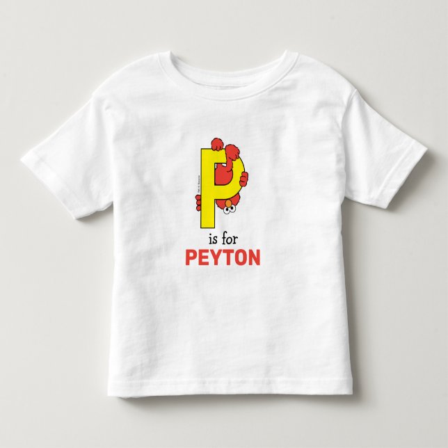 Elmo Alphabet | P GULT T Shirt (Framsida)
