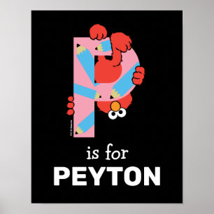 Elmo Alphabet   P Penna Poster