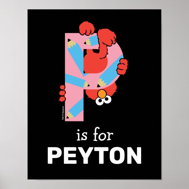 Elmo Alphabet | P Penna Poster (Framsidan)