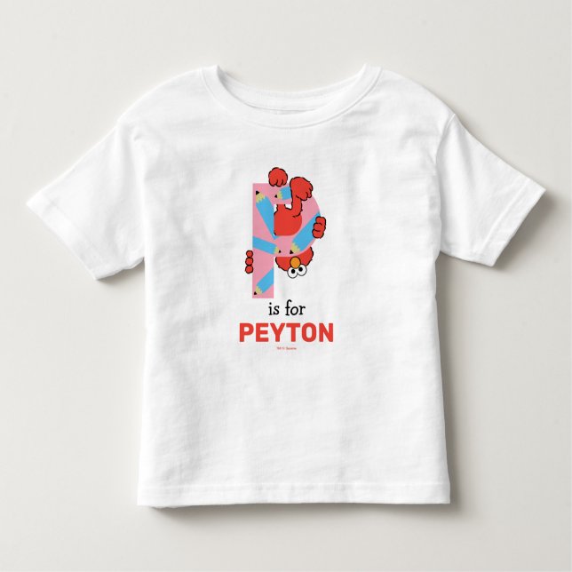 Elmo Alphabet | P Penna T Shirt (Framsida)