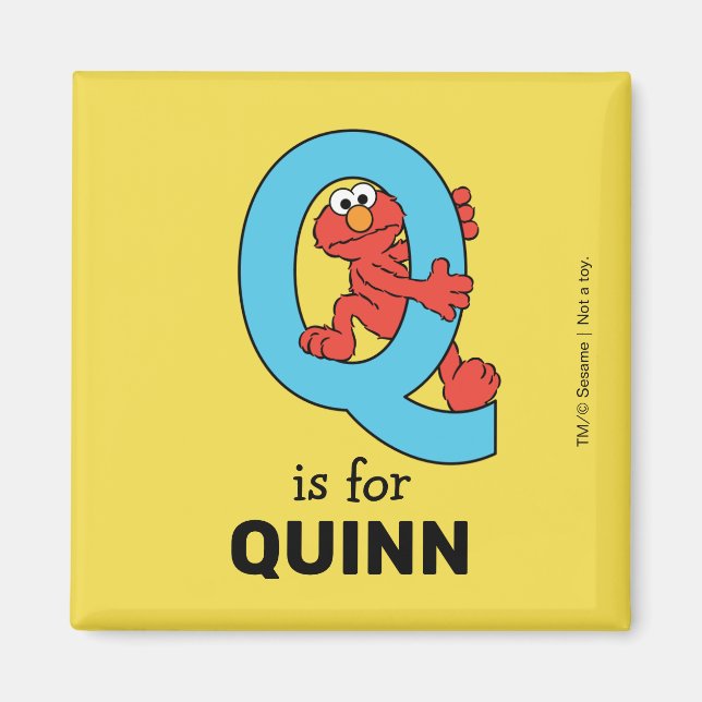 Elmo Alphabet | Q Blue Magnet (Framsidan)