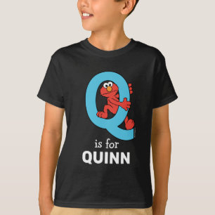 Elmo Alphabet Q Blue T Shirt