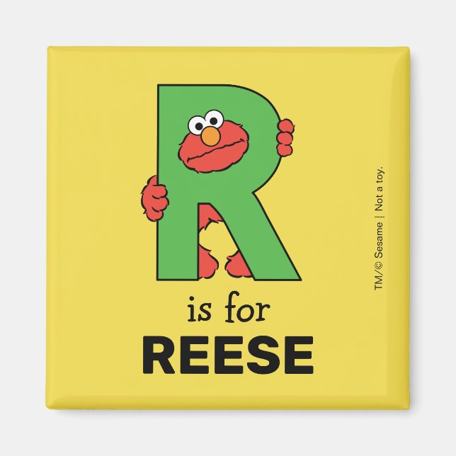 Elmo Alphabet | R-Grönt Magnet (Framsidan)