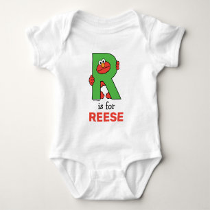 Elmo Alphabet R-Grönt T Shirt