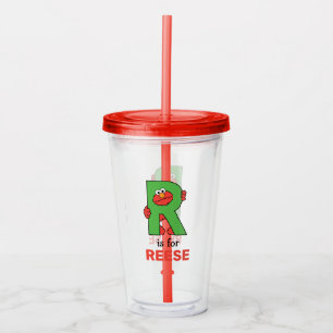 Elmo Alphabet R-Grönt Take Away Mugg