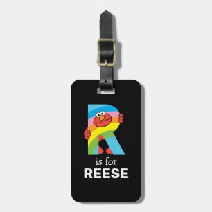 Elmo Alphabet   R Rainbow Bagagebricka