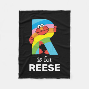Elmo Alphabet   R Rainbow Fleecefilt