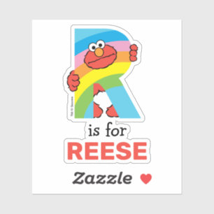 Elmo Alphabet R Rainbow Klistermärken