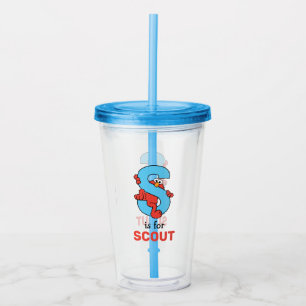 Elmo Alphabet S Blue Take Away Mugg