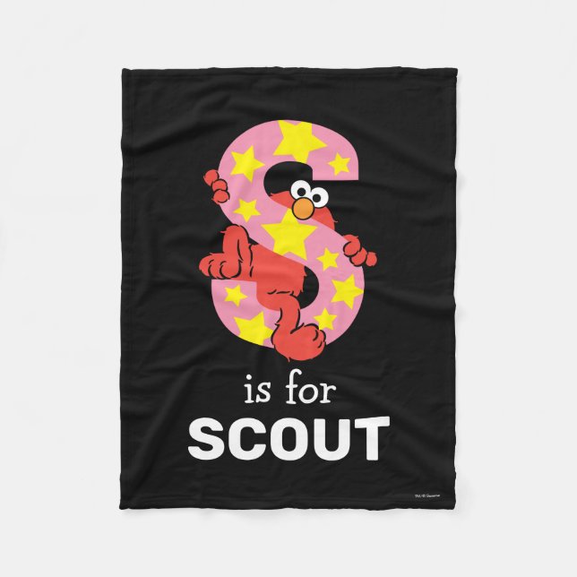 Elmo Alphabet | S Star Fleecefilt (Framsidan)