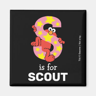 Elmo Alphabet S Star Magnet