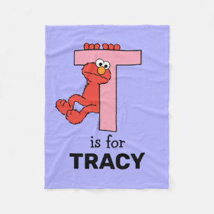 Elmo Alphabet   T ROSA Fleecefilt