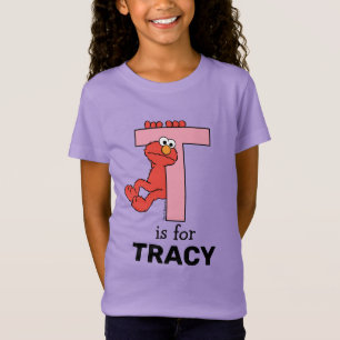 Elmo Alphabet T Rosa Shirt