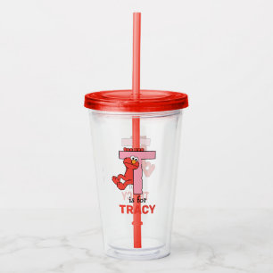 Elmo Alphabet T Rosa Take Away Mugg