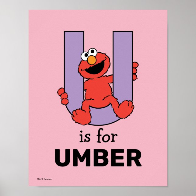 Elmo Alphabet | U-Lila Poster (Framsidan)